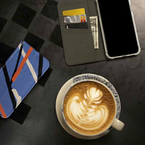 Abstract Lines iPhone 15 Pro Folio Case